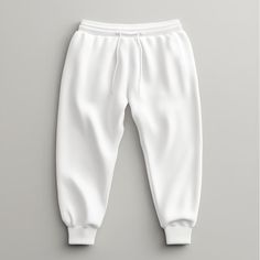 Sweatpants Mockup, White Sweatpants, White Joggers, Over Size, Png Image, Png Images, Jogging, Mockup, Sweatpants