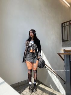 Alternative Outfits, Baddie Outfits Casual, Grunge Style, Outfit Inspo Fall, Rave Outfits, Edgy Outfits, Lookbook Outfits, Grunge Outfits, Outfits Casuales