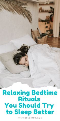 The events right before you go to bed impact your sleep, so try these Relaxing Bedtime Rituals That You Should Try to Sleep Better. Sleep Massage, Bedtime Rituals, Guided Imagery, Sleep Rituals, Bedtime Ritual, Racing Thoughts, How To Sleep Faster, Trying To Sleep, Sleep Schedule