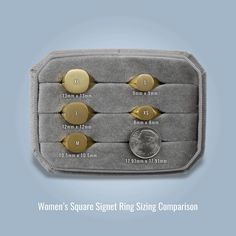 Signet Ring Square, Signet Rings Women Vintage, Perfect Face Shape, Man Haircut, Custom Signet Ring, Signet Rings Women, Engraved Initials, Signet Rings, Gold Signet Ring