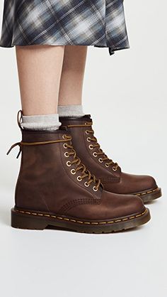 Dr. Martens 1460 8 Eye Boots Caterpillar Shoes, Dr Martens Outfit, Mens Dress Boots, Tokyo Street Fashion, Boots For Short Women