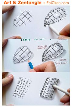 the instructions for how to make an origami heart with paper and pencils