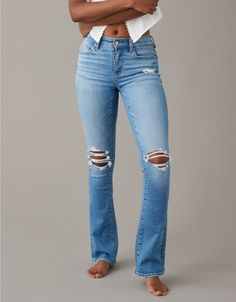 AE Stretch High-Waisted Skinny Kick Jean Spirit Jeans Ideas, Spirit Jeans, True Jeans, Comfy Summer Outfits, Womens Flare Jeans, High Waisted Flares, Curvy Jeans, Jeans Bootcut, Best Jeans