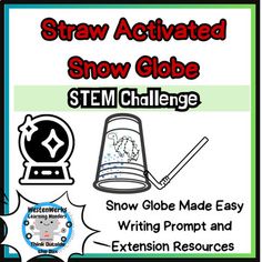 Easy holiday Creativity Unleased, PLUS, gift for parents! This STEM craft is perfect for teachers who want a student created, inexpensive, WORKING holiday gift for their students to give to parents! The snow globe straw activated craft is great for ANY WINTER Day! Make it personal with student photos and student designs! Teacher prep is simple, yet it gives students the opportunity to cut, color, design, and write while using imaginations! Students can take snow globes home and demonstrate how t Winter Stem Activities, Librarian Ideas, Winter Stem, Plastic Cup With Straw, Winter Break Activities, Stem Club, Snow Crafts, Snowman Snow Globe, Snow Globe Crafts