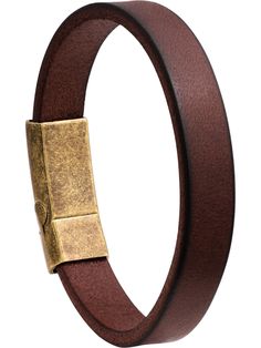 PRICES MAY VARY. Vintage Elegance Meets Modern Craftsmanship: This handcrafted leather bracelet boasts a rich, rustic brown hue paired with an antique-finish gold clasp, creating a timeless accessory for the modern man. Premium Quality Materials: Made with top-grain leather, this bracelet stands out for its durability and a patina that gets better with age, while the antique-finish clasp adds a touch of distinguished character. Secure and Comfortable Fit: The robust clasp ensures that your brace Brown Leather Strap Wristband, Classic Brown Leather Bracelet With Wrist Strap, Vintage Brown Leather Bracelet As A Gift, Vintage Brown Leather Bracelet As Gift, Vintage Brown Leather Strap Bracelet As Gift, Classic Brown Leather Bracelet, Brown Leather Rectangular Jewelry, Brown Rectangular Leather Jewelry, Masculine Brown Leather Bracelets