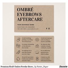 Henna Brows Aftercare, Henna Brow Tinting, Brow Aftercare, What Is Henna, Teeth Whitening Business, Aftercare Cards, Henna Eyebrows, Brow Henna