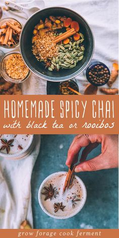 homemade spicy chai with black tea or noodles is an easy and delicious way to start the day off right now