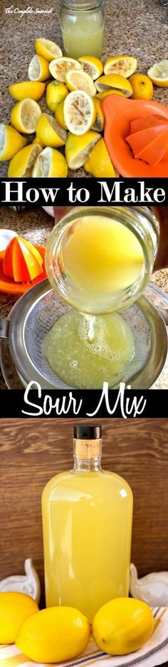 how to make souf mix with lemons and water