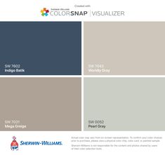 the color scheme for sherylin - williams's colorsnap visualizer