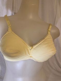 Vintage yellow Youthcraft bra 100% nylon elastic nylon spandex sides washable size 36B adjustable straps see pictures Spandex, Lingerie, Yellow Bra, Lingerie Sets, Vintage Yellow, Lingerie Set, Adjustable Straps, Bathing Beauties, Electronic Accessories