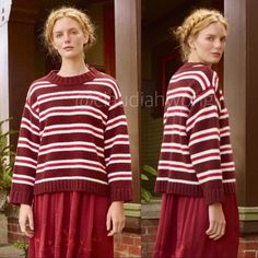 The Great Cozy Crewneck Winterberry Stripe Sweater This Sweater Has A Wide-Ribbed Crew Neck And Cuffs, And Is Boxy And Relaxed In The Body. We Especially Love It Paired Over Feminine Dresses For An Ironic Look. 47% Acrylic 30% Nylon 15% Wool 8% Mohair. Thick Knit. Great Condition ~~Bundle 2 Or More Items For Further Discount!~~ Fall, Winter, Thick, Layering, Cozy, Bright, Colored, Chunky, Garmentory, Minimal, Printed, Revolve Red And White Sweater, Feminine Dresses, Winter Berry, Bright Colored, Knitting Ideas, Feminine Dress, White Sweaters, Crewneck Sweater, Stripe Sweater