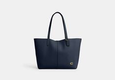 North Tote Bag 32 | COACH College Tote Bag, Navy Gifts, Along For The Ride, Backpack Charm, Going Places, Fancy Bags, Large Wallet, Signature Hardware, New Handbags