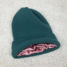 "Satin lined beanie is best choice to protective your hair in cold winter. Lined with luxury silk-like satin. Does not dry out your hair! Promotes stronger, shinier hair. Reduces frizz and promotes moisture retention Protects from hair loss and breakage. Size fits all. Stretches up to 25\" and up. Height of this beanie is about 9 Inches after folded. Please allow 3-5 business to process and ship. Shipping time is about 7-10 business days to US. I will try my best to make all of customers satisfi Satin Lined Beanie, Satin Color, Luxury Silk, Winter Beanie, Teal Color, Crochet Beanie, Winter Essentials, Shiny Hair, Teal Colors