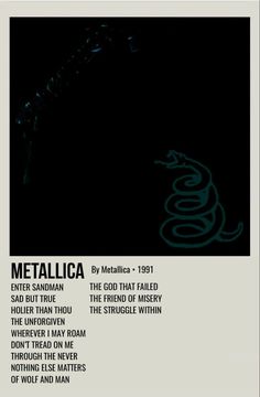 an advertisement for metallicica, the band's first album in three decades is shown