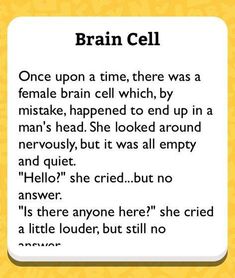 an image of a text with the words brain cell written in black and white on it