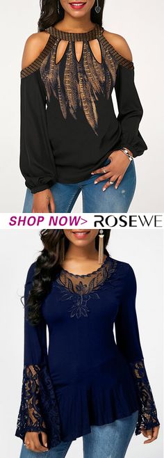 Free shipping & 30 days easy return, new sign-ups get 5% off for all first orders,  shop now! Pretty Shirts, Fashion Shirts, Blue Top, Shirts For Women, Blouse Styles, Clothes And Shoes, Cute Tops, Fashion Sense, Pretty Outfits