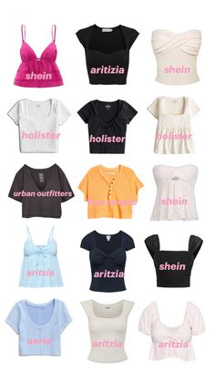 short sleeve tops and where they are from! Cute Clothes, Short Sleeve Tops, Cute Tops, Wardrobe, White, Clothes, Black