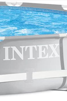 an intex swimming pool with the lid open