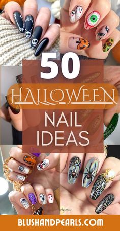 halloween nail ideas. halloween nails inspo simple. classic halloween nail art. october nails. creepy spooky halloween nails designs. Glam Halloween Acrylic Nails, Halloween Easy Nail Designs, October Nail Art Designs, Halloween Chrome Nails Designs, 2024 Halloween Nail Designs, Halloween Painted Nails, Witches Nails Designs, Frankenstein Nail Designs, Hocus Pocus Nail Ideas