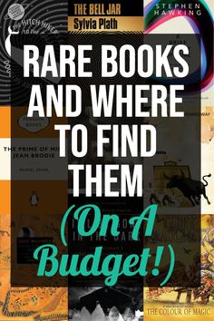 some books and where to find them on a budget book cover with the title rare books and where to find them on a budget