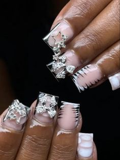 Dope Nail Designs, Pretty Nail Art Designs, Acrylic Nails Coffin Pink