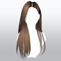 a woman's head with long brown hair