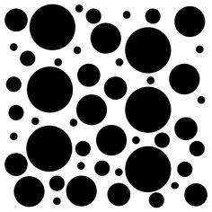 black and white circles are arranged in the shape of a rectangle on a white background