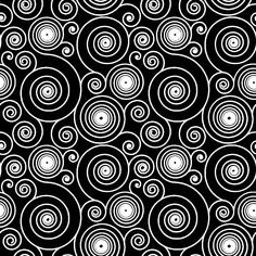 an abstract black and white background with circles