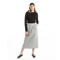 Sporty Long Skirt Outfits, Sporty Fitted Cotton Skirt, Sporty Relaxed Skirt With Pockets, Sporty Moisture-wicking Skirt, Sporty Moisture-wicking 4-way Stretch Skirt, Modest Long Skirts, Outfits Sporty, Comfort Gray, Long Skirt Outfits