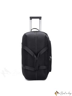 BirdinBag - Stylish Wheeled Travel Bag: Spacious, Waterproof, and Multiple Pockets. Black Waterproof Bags For On-the-go, Waterproof Shoulder Bag For On-the-go, Modern Bags With Luggage Sleeve For Outdoor Activities, Practical Waterproof Tote Bag, Versatile Waterproof Rectangular Travel Bag, Versatile Black Waterproof Travel Bag, Portable Black Nylon Bags, Functional Waterproof Rectangular Travel Bag, Functional Rectangular Waterproof Travel Bag