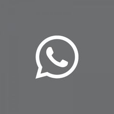 a white phone icon on a gray background with the words whatsapp in it