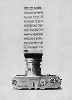 an old photo of a camera with the words technology on it's back side