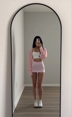 Rok Mini, Mode Zara, Rock Outfit, Cute Simple Outfits, Really Cute Outfits, Pink Outfit, Girly Outfits