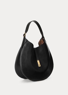 Polo ID Calfskin Large Shoulder Bag | Ralph Lauren Bag Luxury, Women Handbag, Large Shoulder Bags, Casual Tote, Types Of Bag, Large Bag, Women Bag, Tote Purse, New Bag