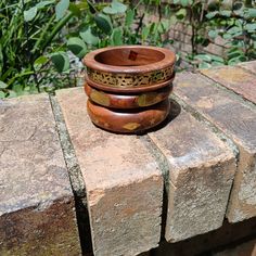 3 Wood And Brass 3" Bangles. Made In India. Never Worn Condition. Wear All Together Or Separately. Brass Bangle, Bangles, Brass, Women Accessories, India, Wood, How To Wear, Color