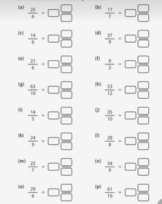 the worksheet for adding fraction to numbers is shown in black and white,