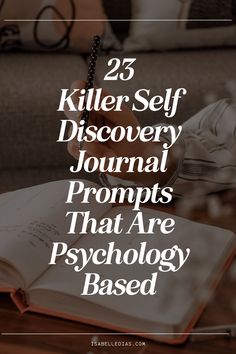 23 killer self discovery journal prompts that are psychology based. website isabelledias.com Mental And Emotional Health, Transform Your Life, Emotional Health