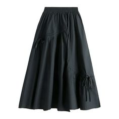 Women's Solid Color Casual Slimming Irregular Lacing Medium Length Large Swing A Line Skirt Skirt Features: 5. High- : Made from premium fabric, this skirt is comfortable, durable, and easy to care for. 1. Flattering Fit: This skirt is designed to enhance body silhouette and create a slimming effect. 2. Versatile Style: Perfect for casual outings or dressier occasions, this skirt is a versatile addition to any wardrobe. 3. Irregular Hem Design: The unique irregular hem a trendy and playful to th Flowy Skirt Knee Length, Png Skirts, Tennis Skirt Black, Body Silhouette, Preppy Skirt, Casual Dressy, Animal Print Skirt, Table Skirt, Tennis Skirts