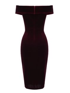 Wine Red 1960s Velvet Bodycon Dress – Retro Stage - Chic Vintage Dresses and Accessories Retro Stage, Gold Earrings For Men, Velvet Bodycon Dress, Wine Red Color, Retro Beauty, Mens Bracelet Silver, Dress Retro, Mens Gold Bracelets, Neckline Designs