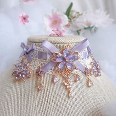 Bakery Bags, Lace Choker, Girl Inspiration, Handmade Lace, Crystal Choker, Dangly Earrings, Crystal Charm, Pretty Jewellery, Amethyst Crystal