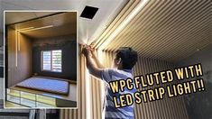 How To Attach Led Strip Lights To Wood. There are any references about How To Attach Led Strip Lights To Wood in here. you can look below. I hope this article about How To Attach Led Strip Lights To Wood can be useful for you. Please remember that this article is for reference purposes only. #how #to #attach #led #strip #lights #to #wood Slat Wall With Led Lights, Wpc Wall Panel, Tv Unit Furniture Design, Led Lighting Diy, Tv Unit Furniture, Wood Slat Wall, Pvc Wall Panels, Diy Headboards