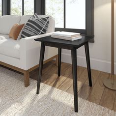 Introducing our Mid Century Modern Square Side Table, a stylish and versatile addition to your living space that seamlessly combines form and function. Crafted with precision and attention to detail, this side table features a solid pine wood tabletop and legs, ensuring both durability and a timeless aesthetic. The use of non-toxic finishes not only adds a touch of sophistication but also contributes to a healthy living environment. The midcentury square design of this side table brings a perfec Table For Office, Rectangular Side Table, Wooden Accent Table, High Sofas, Mid Century Modern Side Table, Small End Table, Solid Wood Side Table, Small End Tables, Small Bedside Table