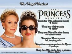 an advertisement for the princess series featuring two women wearing sunglasses and tiara, with words written below