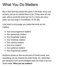 an image of what you do matters with the text above it that reads, what you do matters