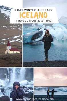 the iceland travel route and it's tips on how to get there in winter