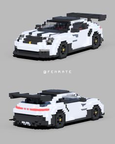 some type of car that is made out of legos and has been designed to look like