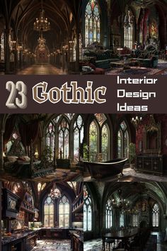 the interior design ideas for gothic architecture are easy to draw and use in your project