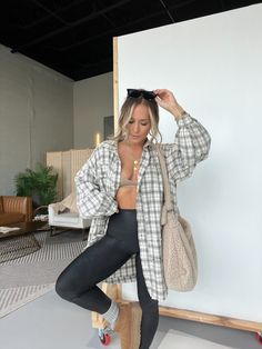 Warmth of You Button Down Natural Everyday Athleisure Outfits, Doc Fits, Raceday Outfits, Hot Day Outfit, Mom Fits, Wfh Outfits, Flannel Outfits, Winter Fashion Outfits Casual, Trendy Summer Outfits