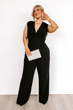 - Dance the night away in this trendy jumpsuit! - Stretchy material - A lined front bodice - A v-cut neckline - A sleeveless cut with wide straps and rhinestone fringe detail - Back zip closure - A relaxed silhouette that ends in straight floor length hemlines Trendy Jumpsuit, Rhinestone Fringe, One Piece & Sets, Spa Headband, Babydoll Top, V Cut, V Cuts, Women Clothing Boutique, Wide Straps