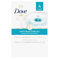 Looking for a cleansing bar that removes 99% of bacteria* while moisturizing your skin? Dove Care & Protect Antibacterial Beauty Bar combines a nourishing formula with antibacterial properties, protecting from skin dryness. This essential cleansing bar gives you the antibacterial clean you want with the moisturization you love and is more moisturizing than an ordinary soap bar. Dove Care & Protect Antibacterial Beauty Bar combines a nourishing formula with antibacterial properties Formula enriched with ¼ moisturizing cream protects from skin dryness Antibacterial beauty bar removes 99% of bacteria* Dove Antibacterial Beauty Bar doesn’t dry skin like ordinary soap can Creamy cleansing antibacterial beauty bar gives long-lasting nourishment This Antibacterial Beauty Bar is suitable for daily Dove Antibacterial Bar Soap, Dove Antibacterial, Dove Bar Soap, Dove Beauty Bar, Body Tea, Dove Soap, Dove Beauty, Unscented Soap, Moisturized Skin